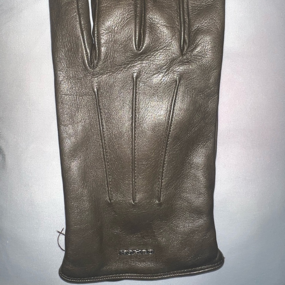 Coach Leather Mens Gloves with Cashmere lining. - Picture 5 of 6